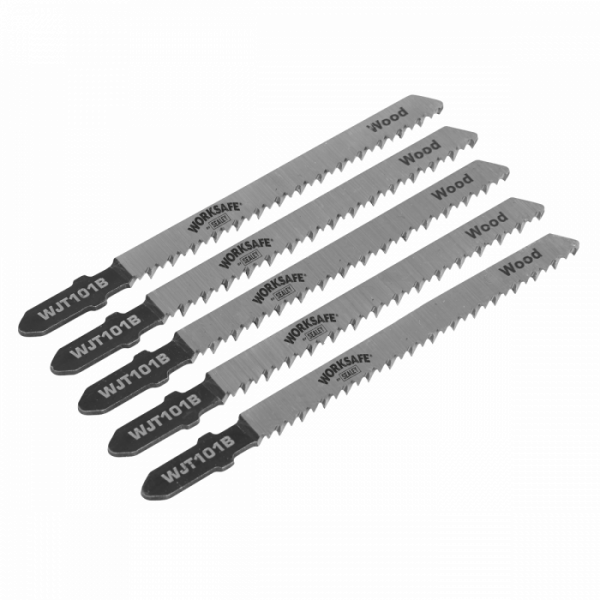 Jigsaw Blade Wood & Plastics 75mm 10tpi – Pack of 5