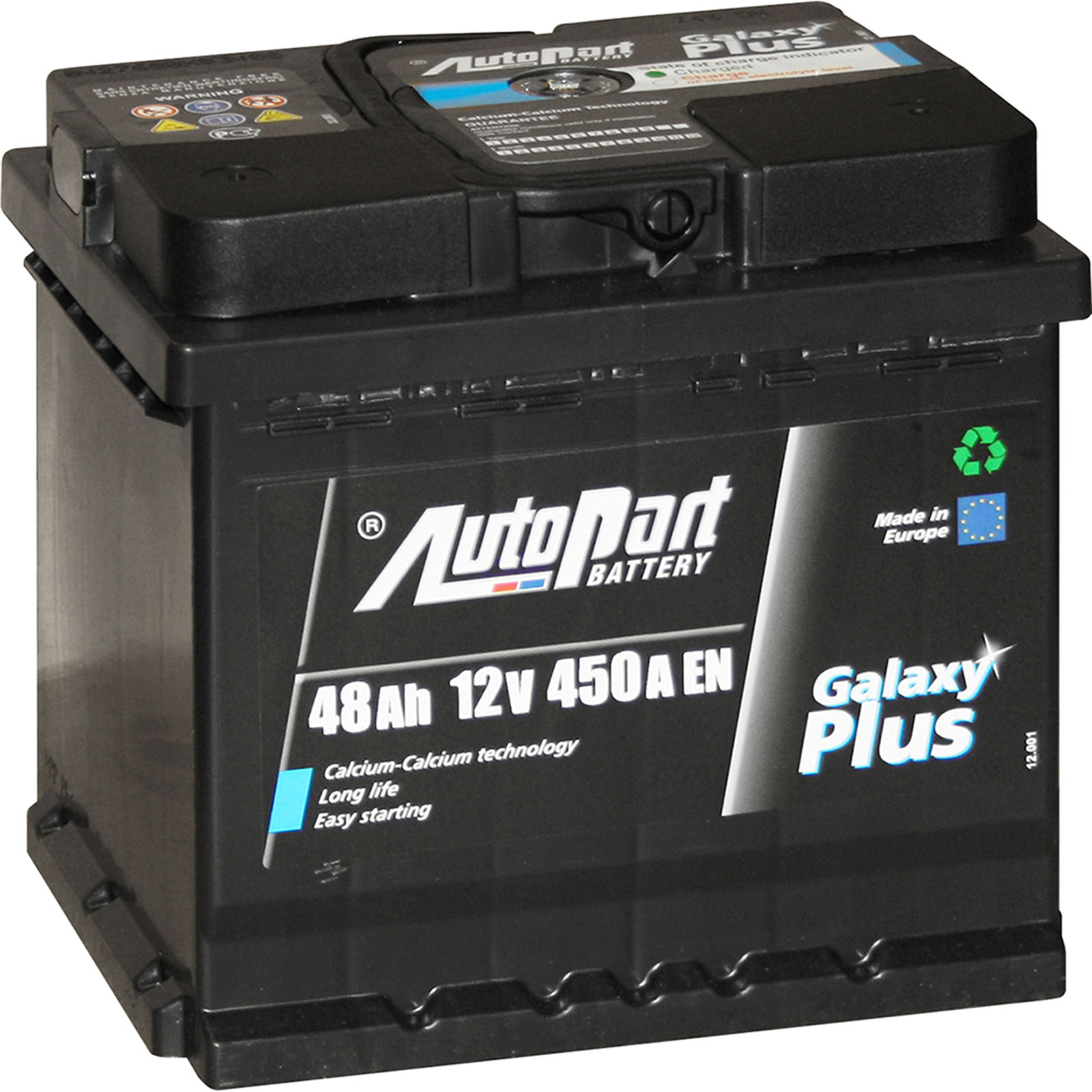 063BA - STARTER BATTERY AH45 CCA/SAE 450 (207x175x190mm)