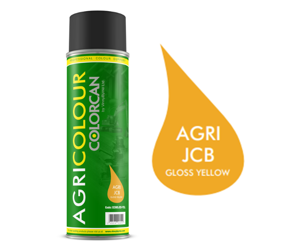 COLORCAN® JCB YELLOW 1K ACRYLIC SPRAY PAINT – 500ML