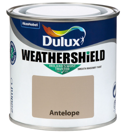 Dulux Weathershield Smooth Masonry Paint, Antelope – 250ml