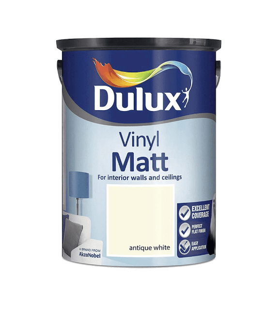 Dulux Vinyl Matt Antique White 5L