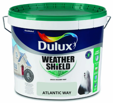 Dulux Weathershield Smooth Masonry Paint, Atlantic Way – 10L