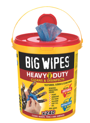 Big Wipes Red Top Heavy-Duty Wipes Tub of 240