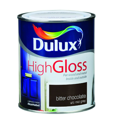 Dulux High Gloss Bitter Chocolate 750ml