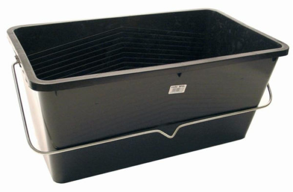 Black Plastic Scuttle Bucket – 25L