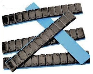 Black Adhesive Weights 12 x 5g (100 STRIPS)