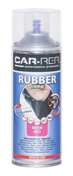 RUBBERcomp® Neon Red Semi Gloss Rubber Coating 400ml