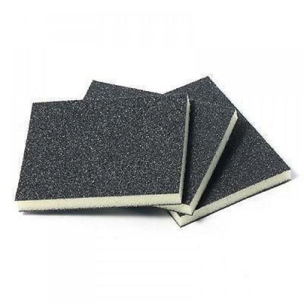 INDASA Hand Sanding Sponge-Backed Abrasive Pads (115 x 140 x 5mm) Medium Grit – Pk.20