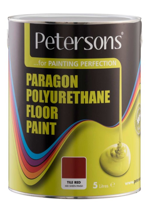 Paragon Polyurethane Tile Red Floor Paint 5 Litres