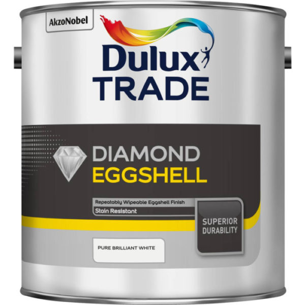 Dulux Trade Diamond Eggshell Brilliant White 2.5L