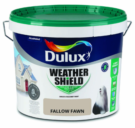 Dulux Weathershield Smooth Masonry Paint, Fallow Fawn – 10L