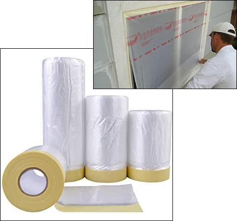 Fitoplas Pre-Taped Masking Film 120cm Wide