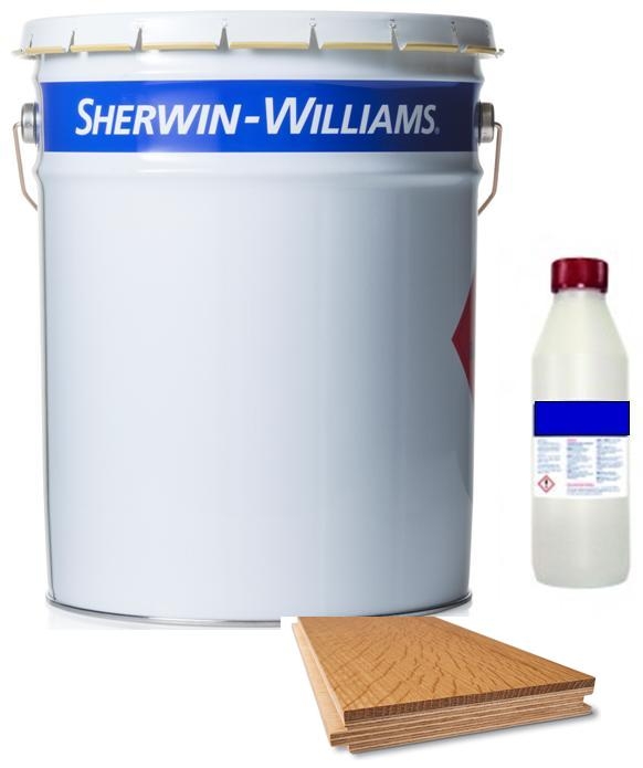 Sherwin Williams®  A / C Parquet Floor Lacquer Satin (40%)  – 5 litre + Catalyst 250ml (20:1)