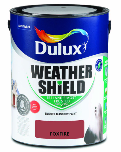 Dulux Weathershield Smooth Masonry Paint, Foxfire – 5L