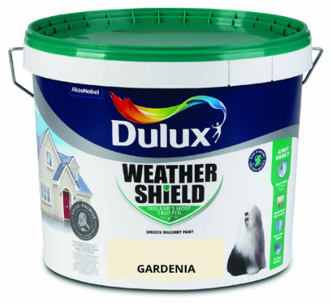 Dulux Weathershield Smooth Masonry Paint, Gardenia – 10L