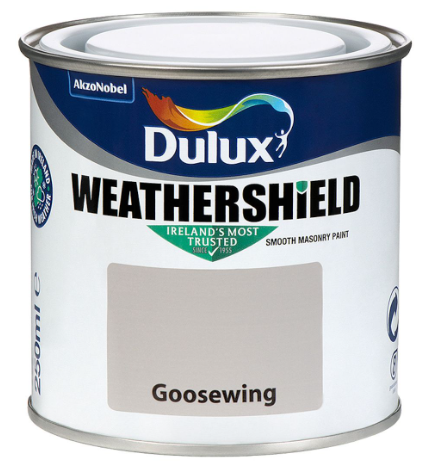 Dulux Weathershield Smooth Masonry Paint, Goosewing – 250ml