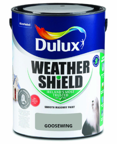 Dulux Weathershield Smooth Masonry Paint, Goosewing – 5L