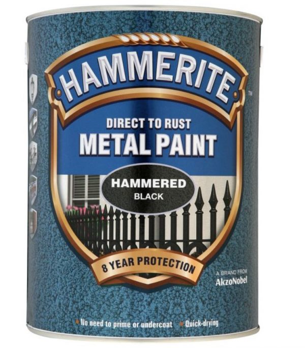 Hammerite Hammered Black – 5L