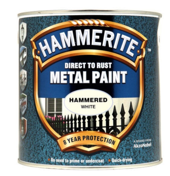 Hammerite Hammered White – 2.5L