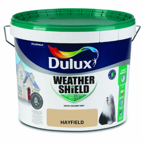 Dulux Weathershield Smooth Masonry Paint, Hayfield – 10L