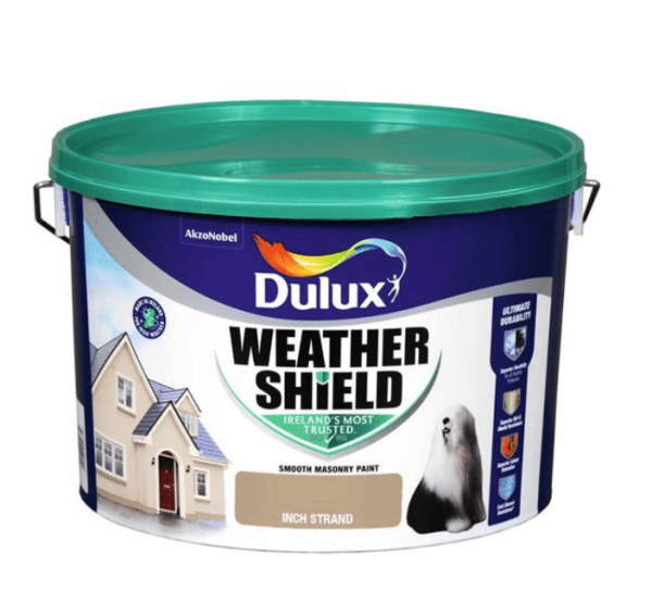 Dulux Weathershield Smooth Masonry Paint, Inch Strand – 10L