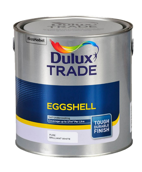 Dulux Low Odour Eggshell Pure Brilliant White 2.5L