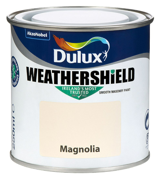 Dulux Weathershield Smooth Masonry Paint, Magnolia – 250ml