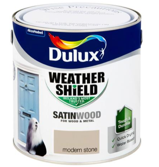 Dulux Weathershield Exterior Satinwood Modern Stone – 2.5L