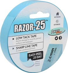 Razor-25 Low Tack Tape 24mm x 40m