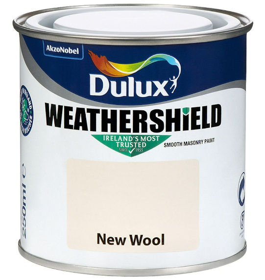 Dulux Weathershield Smooth Masonry Paint, New Wool – 250ml