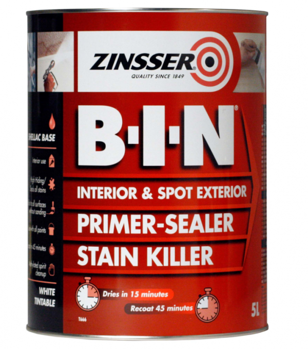 Zinsser B-I-N Primer Sealer – 2.5L