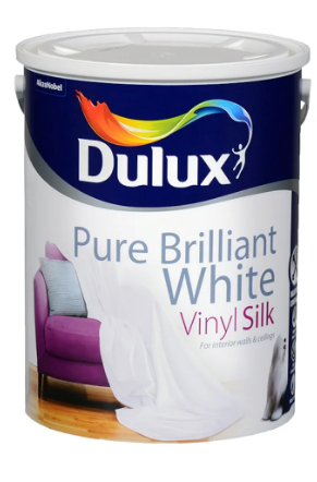 Dulux Vinyl Silk Pure Brilliant White 5L