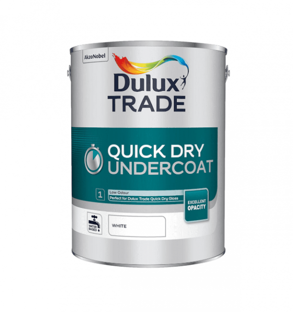 Dulux Trade Quick Dry Undercoat Pure Brilliant White 5L