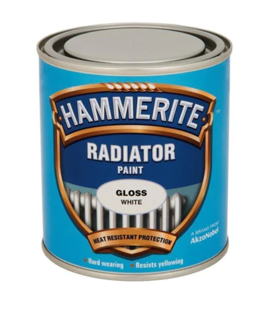 Hammerite Radiator Enamel Gloss White – 500ml