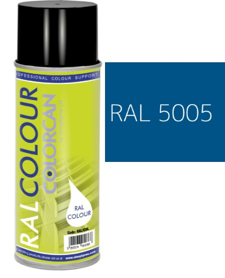 RAL 5005 Signal Blue Satin (30% Gloss) Aerosol Spray Paint 400ml