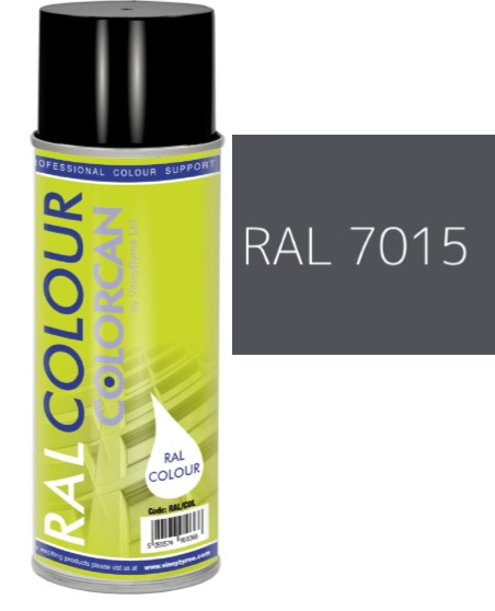 RAL 7015 Slate Grey Satin (30% Gloss) Aerosol Spray Paint 400ml