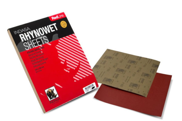 INDASA  RHYNOWET Redline Abrasive Sanding Sheets P.1200 grit – Pk.50 sheets