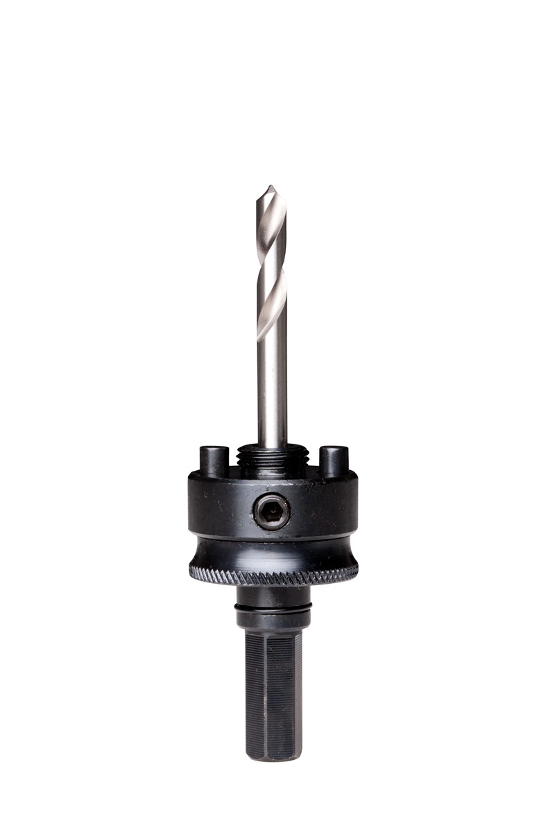 Starrett A2 Hex Shank Multi-Material Arbor with 80mm Pilot Drill