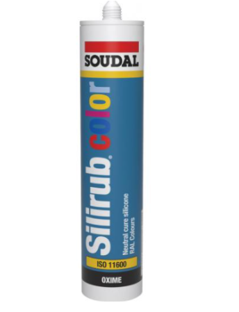 Soudal Silirub Color Neutral Cure Silicone Sealant – RAL 7021 Grey Black – 300ML