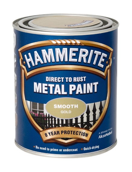 Hammerite Smooth Gold – 750ML