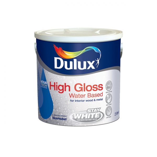 Dulux Stay White High Gloss Pure Brilliant White 2.5L