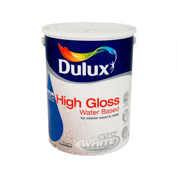 Dulux Stay White High Gloss Pure Brilliant White 5L