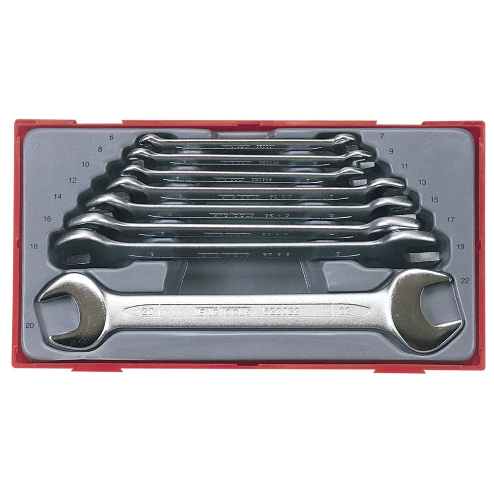 Teng Tools Double Open Ended Spanner Set TT1 8 Pieces - TT6208