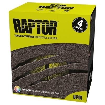 U-Pol RAPTOR™: Bed Liner – 4 Litre – Tintable