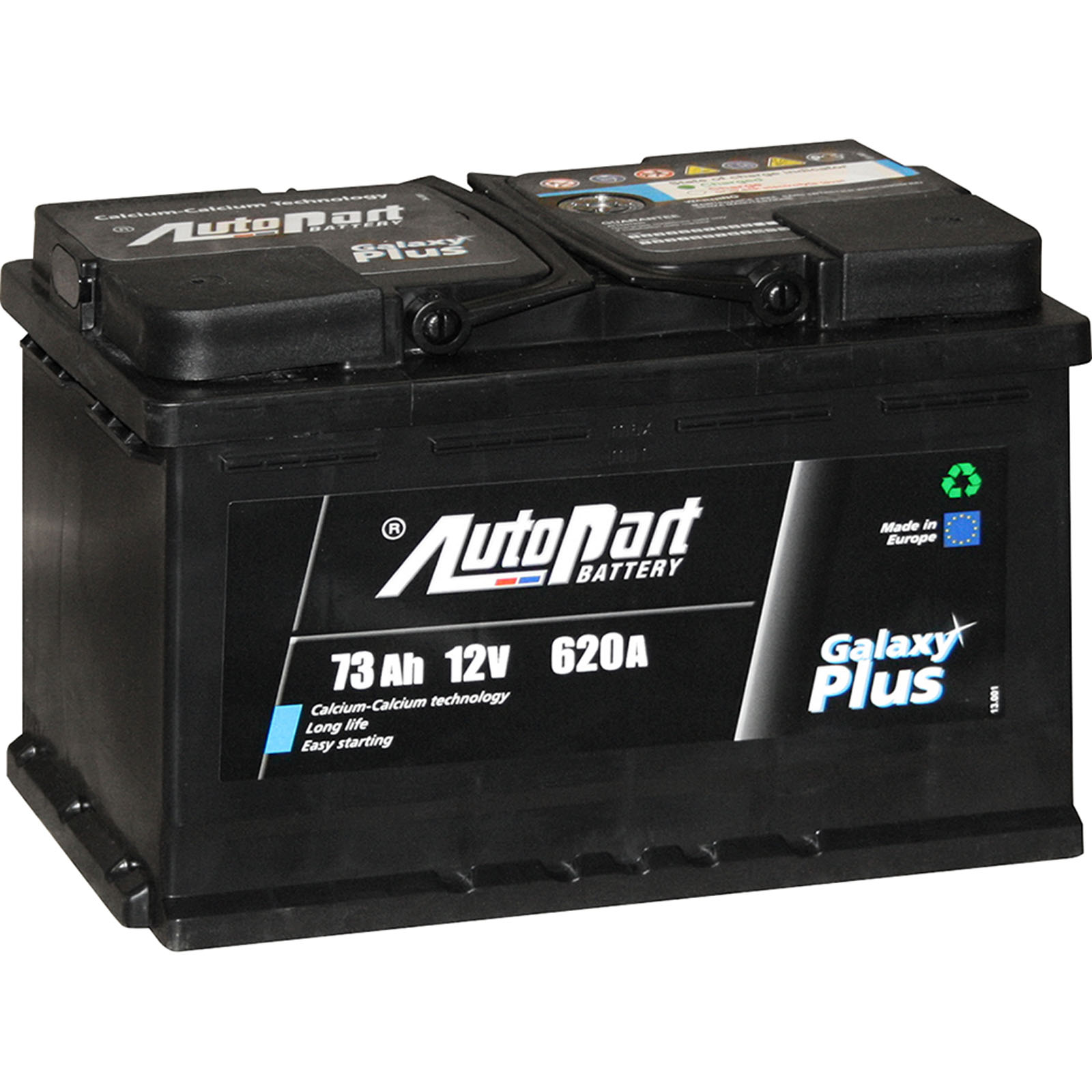069BA - STARTER BATTERY AH73 CCA/SAE 620 (278x175x190mm)
