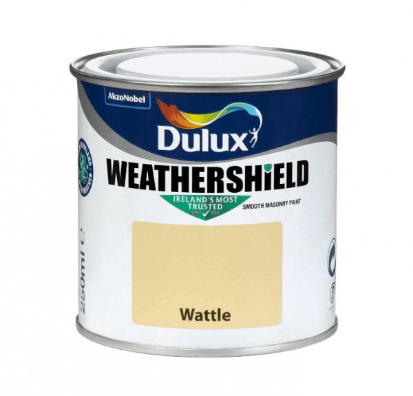 Dulux Weathershield Smooth Masonry Paint, Wattle – 250ml