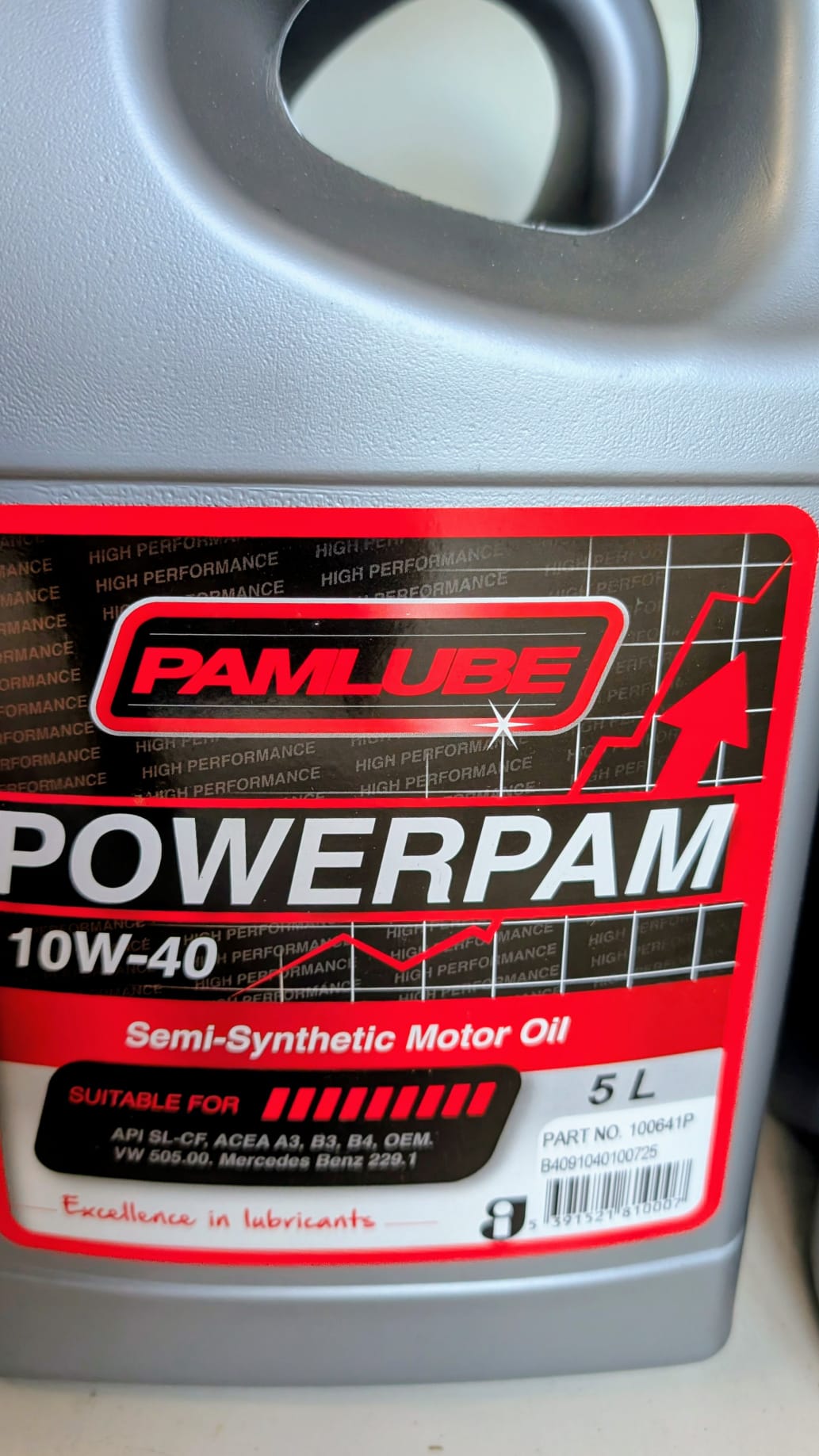 Pamlube Powerpam 10W40 (5Ltr)