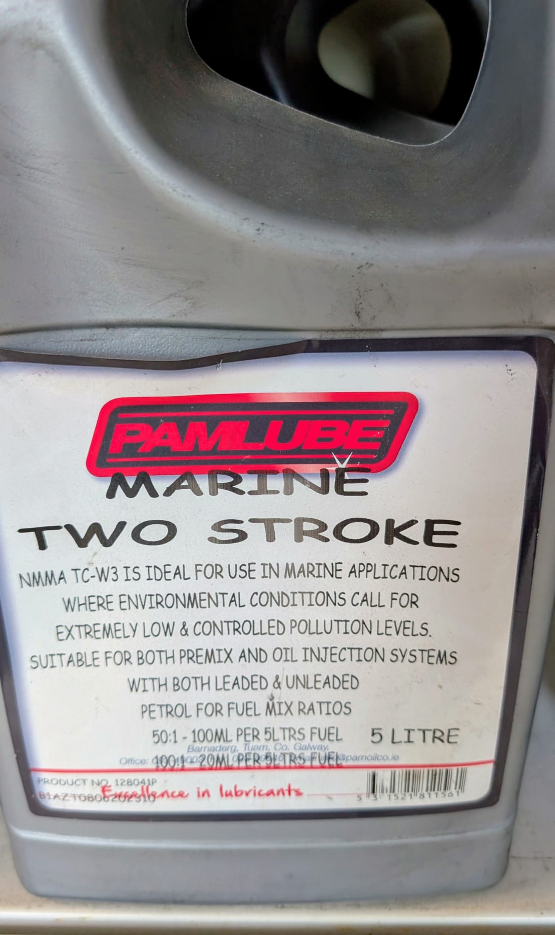 Pamlube Marine 2 Stroke (5ltr)
