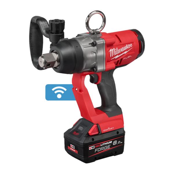 Milwaukee M18ONEFHIWF1-802X M18 High-Torque 1" Impact Wrench (2x8Ah Forge Batteries)
