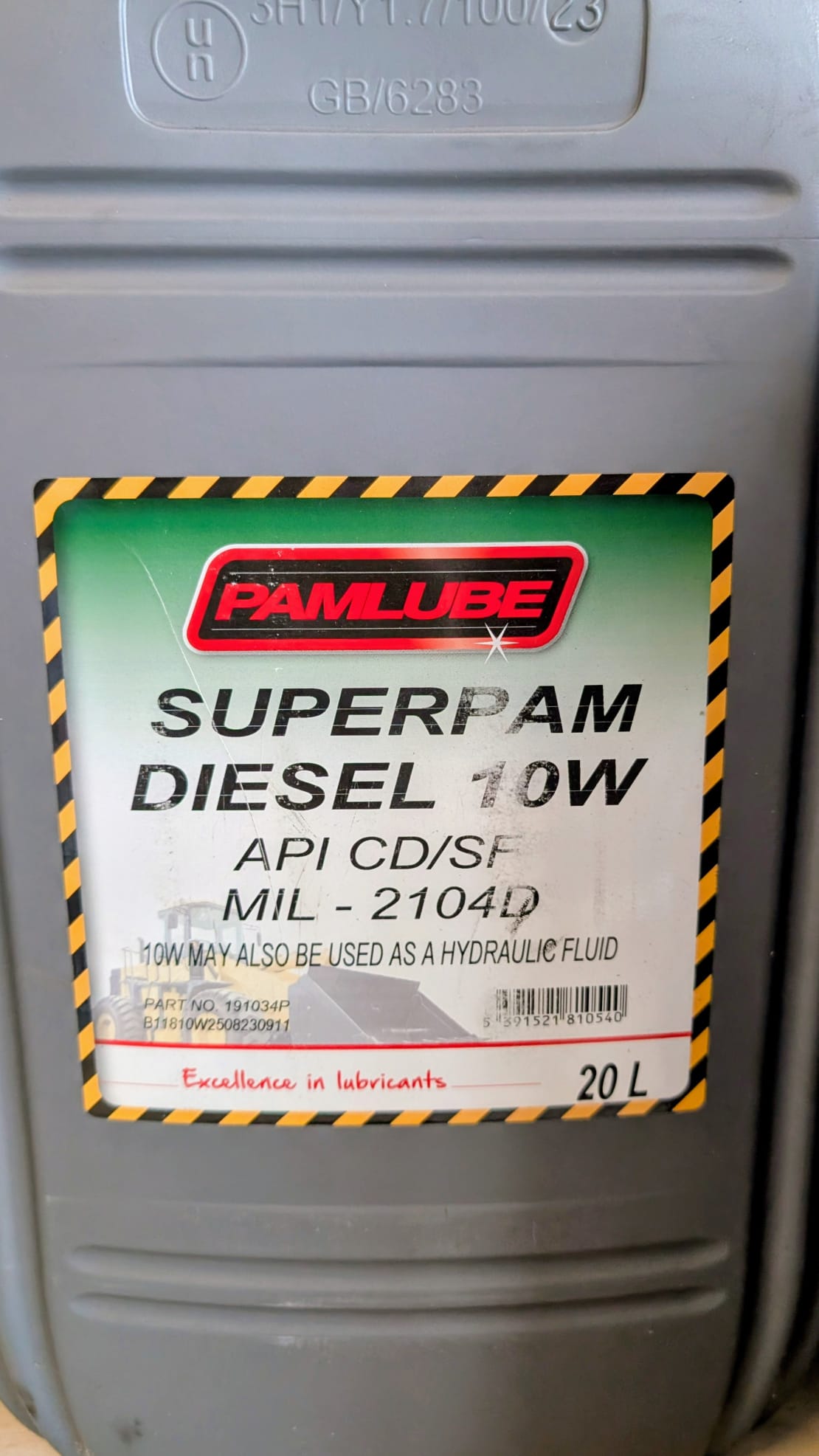 Pamlube Superpam Diesel 10W (20ltr)